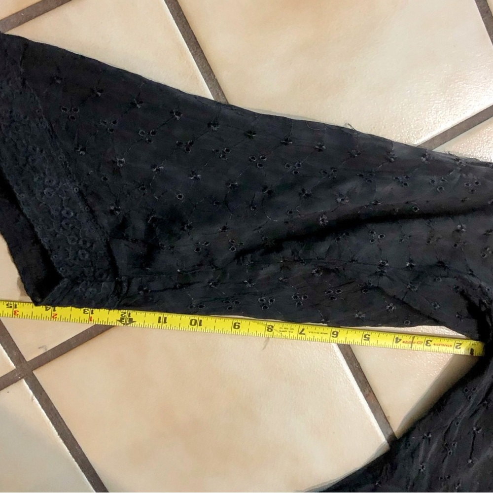 Women’s size S black eyelet lace Johnny Was shirt - Picture 7 of 9